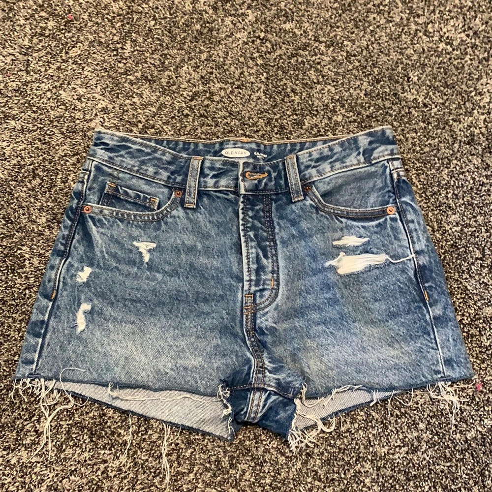 Old Navy denim shorts US 6 O.G Short High-Rise distressed